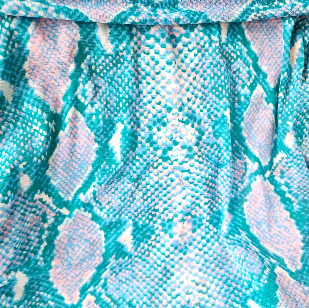 Diane Von Furstemberg Siera Reversible Mesh Topin Small Vintage Daisies Pink - Picture 11 of 15